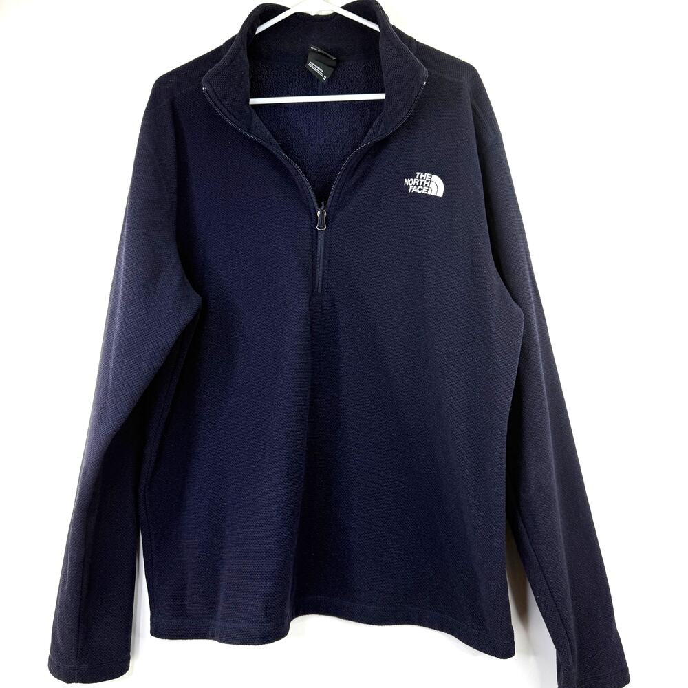 The North Face Men's Navy Blue Half Zip Pullover Sweater Size XL